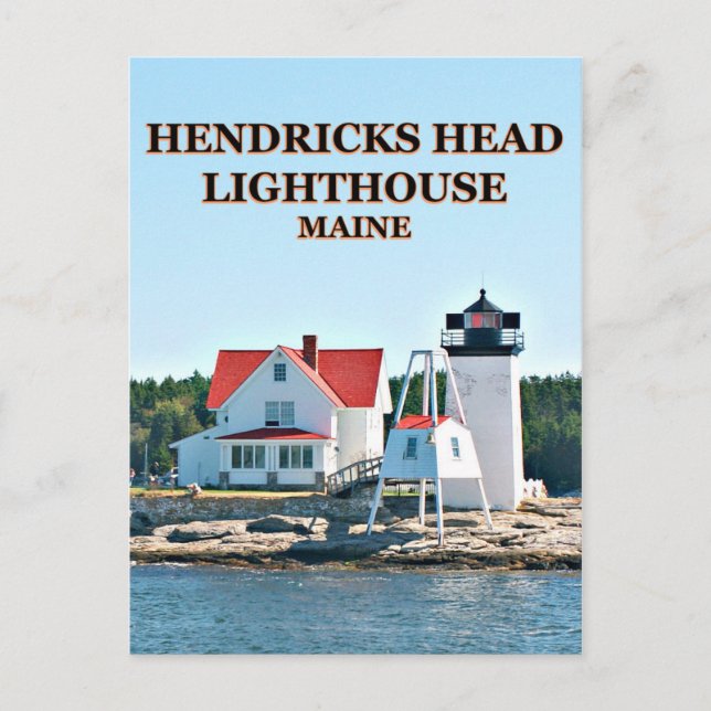 Hendricks Head Lighthouse, Maine Postcard (Front)