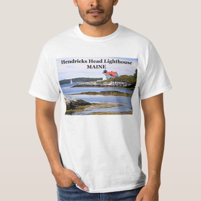 Hendricks Head Lighthouse, Maine T-Shirt (Front)