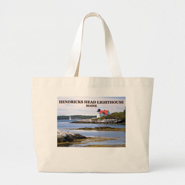 Hendricks Head Lighthouse, Maine Tote Bag (Front)