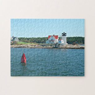 Hendricks Head Lighthouse, Southport Island Maine Jigsaw Puzzle