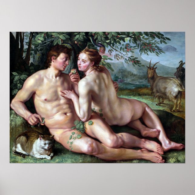 Hendrik Goltzius The Fall of Man Poster (Front)