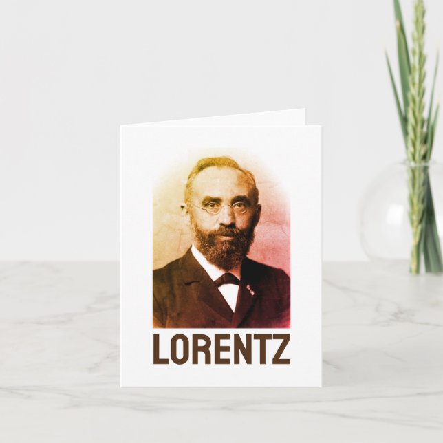 Hendrik Lorentz Note Card (Front)