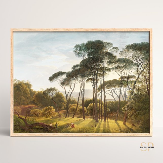 Hendrik Voogd Italian Landscape Umbrella Pines Poster (Creator Uploaded)