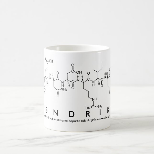 Hendrika peptide name mug (Center)