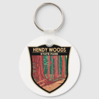 Hendy Woods State Park California Badge Vintage