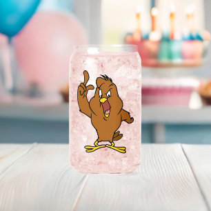 Henery Hawk Yelling Can Glass