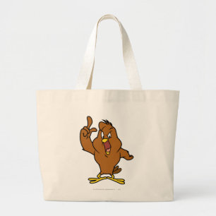 Henery Hawk Yelling Large Tote Bag