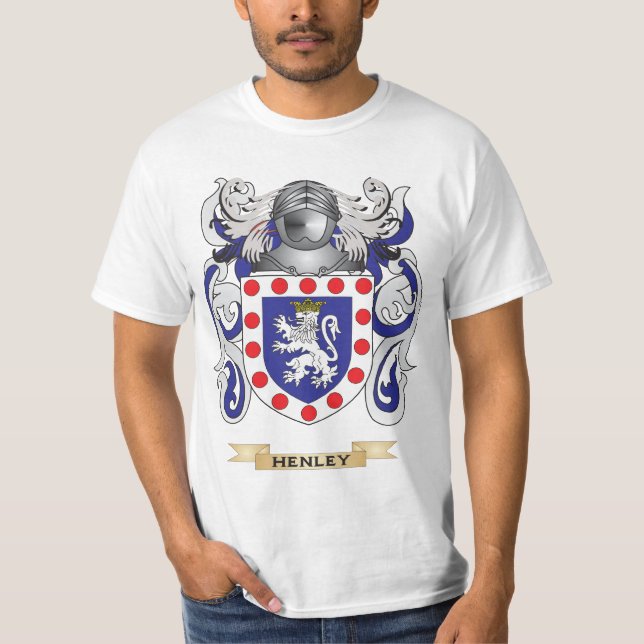 Henley Coat of Arms (Family Crest) T-Shirt (Front)