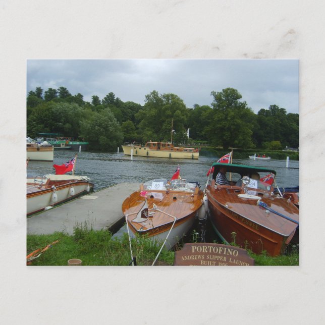 Henley on Thames, Classic Motorboats 1 Postcard (Front)