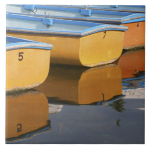Henley-on-Thames row boats on the Thames River, Tile