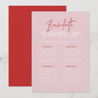 HENLEY Pink and Red Bachelorette Drink If Game