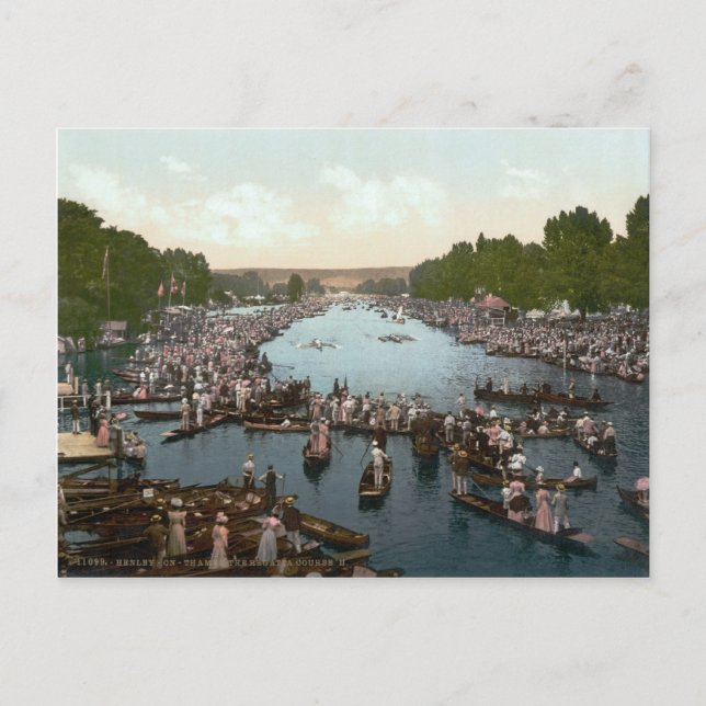 Henley Regatta, Henley-on-Thames, c.1895 Postcard (Front)