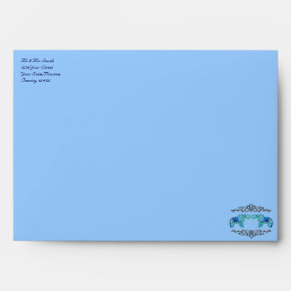 Henna Elephant (Blue/Light Blue) Envelopes