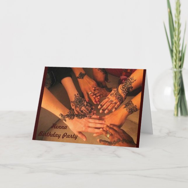 Henna Event card (Front)
