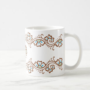 Henna Flower Chain Mug