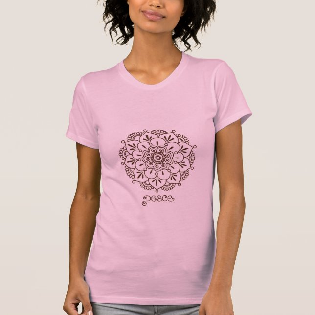Henna Flower Mandala T-Shirt (Front)