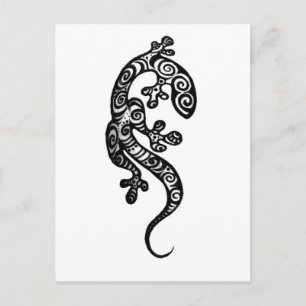 Henna Gecko By Cynthia McDonald Postcard