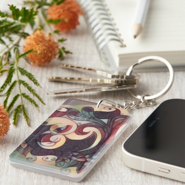 henna gift keychain (Front Right)