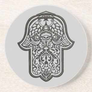 Henna Hand of Hamsa (Original) Coaster