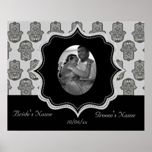 Henna Hand of Hamsa (Wedding) Poster