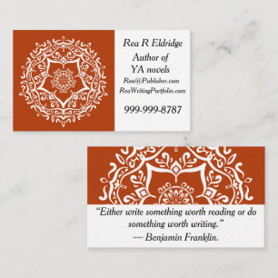 Henna Mandala Business Card