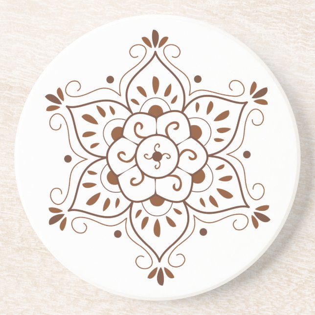 Henna Mandala Coster Coaster (Front)