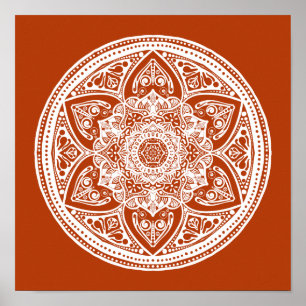 Henna Mandala Poster