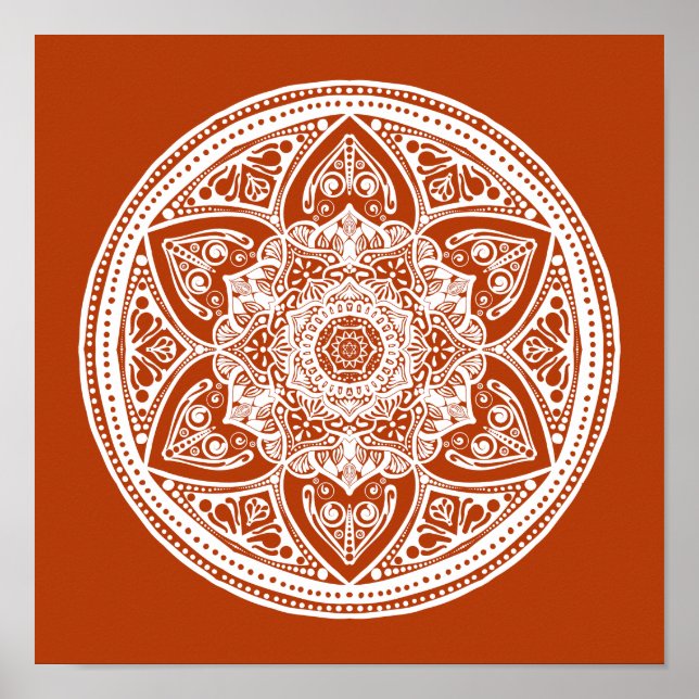 Henna Mandala Poster (Front)