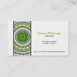Henna Mehndi Consultant Business Card