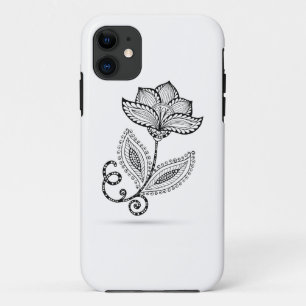 Henna Paisley Mehndi Doodles iPhone 11 Case