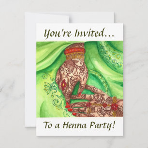 Henna Party Invitations