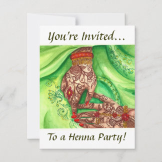 Henna Party Invitations