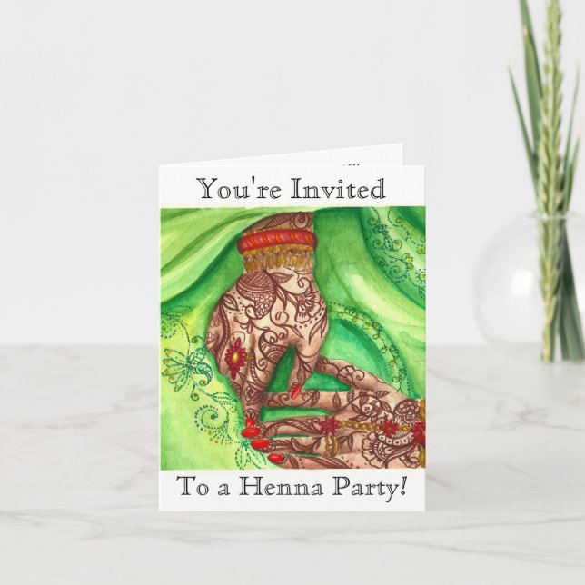 Henna Party Invites (Front)