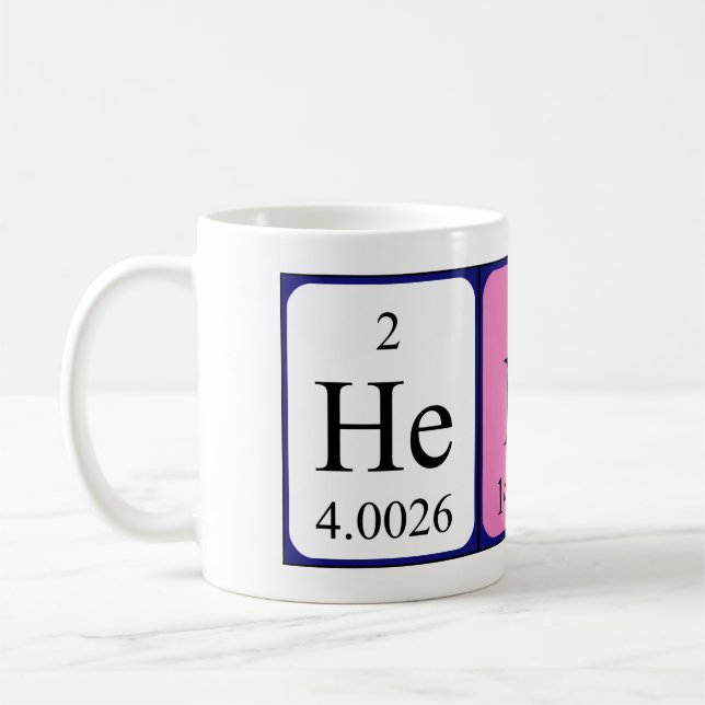 Henna periodic table name mug (Left)