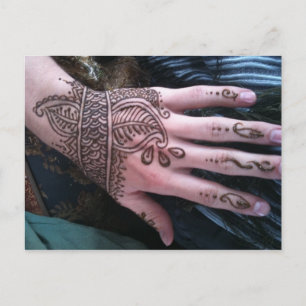 Henna Scales Hand Postcard