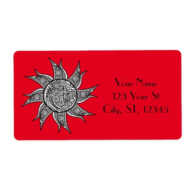 Henna-style Sun Tattoo Thunder_Cove   (Front)