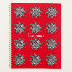 Henna-style Sun Tattoo Thunder_Cove Planner