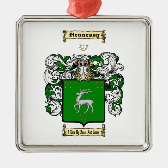 Hennessy Metal Tree Decoration (Front)