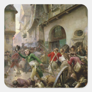 Henri de La Rochejaquelein  at Battle of Square Sticker