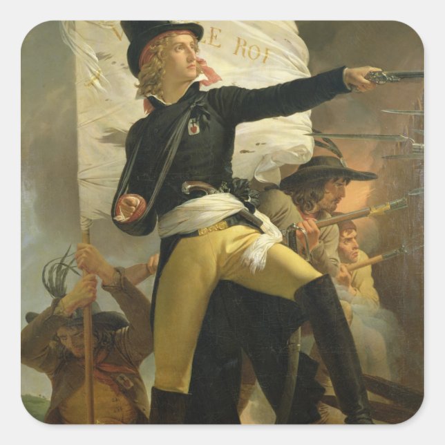 Henri de La Rochejaquelein , leader of the Square Sticker (Front)