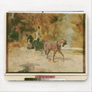 Henri de Toulouse-Lautrec A Dog-Cart Mouse Mat