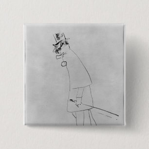 Henri de Toulouse-Lautrec   A House Doctor 15 Cm Square Badge