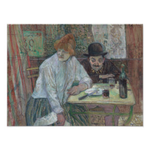 Henri de Toulouse-Lautrec - At the Cafe La Mie Photo Print