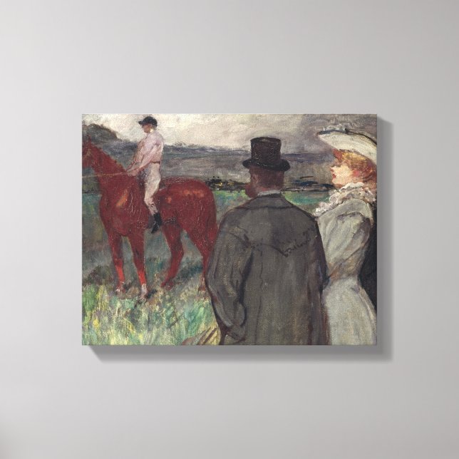 Henri de Toulouse-Lautrec | At the Racecourse, 189 Canvas Print (Front)