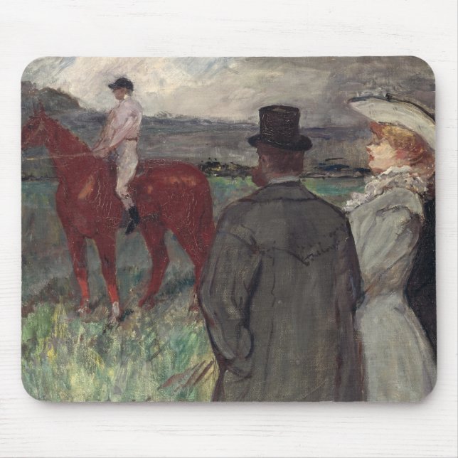 Henri de Toulouse-Lautrec | At the Racecourse, 189 Mouse Mat (Front)