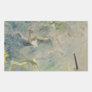 Henri de Toulouse-Lautrec - Ballet Dancers Rectangular Sticker