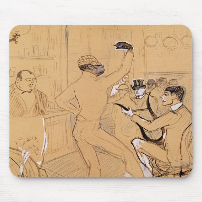 Henri de Toulouse-Lautrec | Chocolat Dancing, 1896 Mouse Mat (Front)