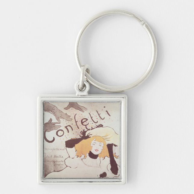 Henri de Toulouse-Lautrec | Confetti, 1893 Key Ring (Front)