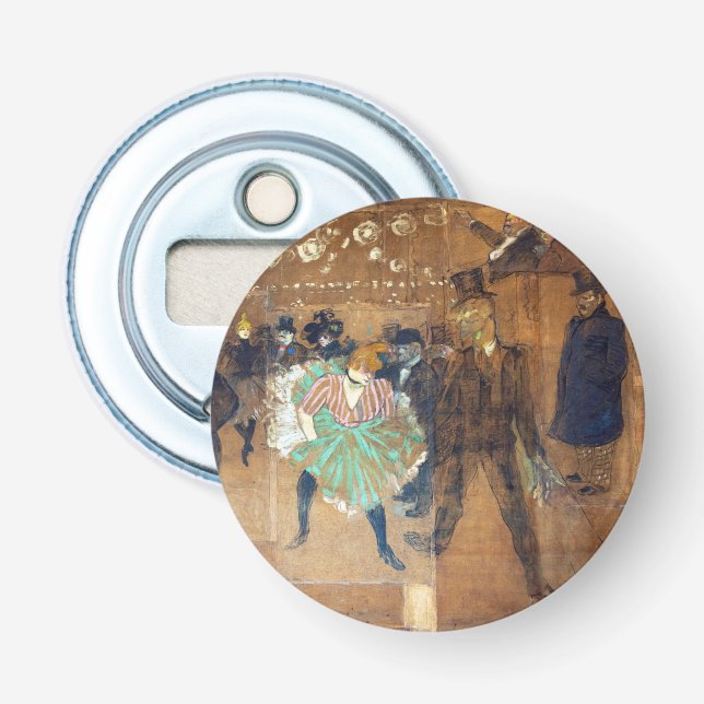 Henri de Toulouse-Lautrec - Dance at the Rouge Bottle Opener (Front)