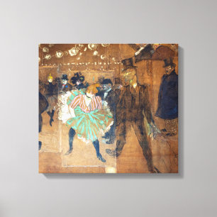 Henri de Toulouse-Lautrec - Dance at the Rouge Canvas Print